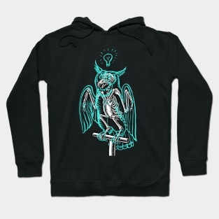 Skeleton of an Owl, with ghostly overlay Hoodie